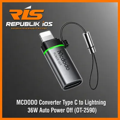 MCDODO 36W Converter Type C to Lightning Male Auto Power Off PD