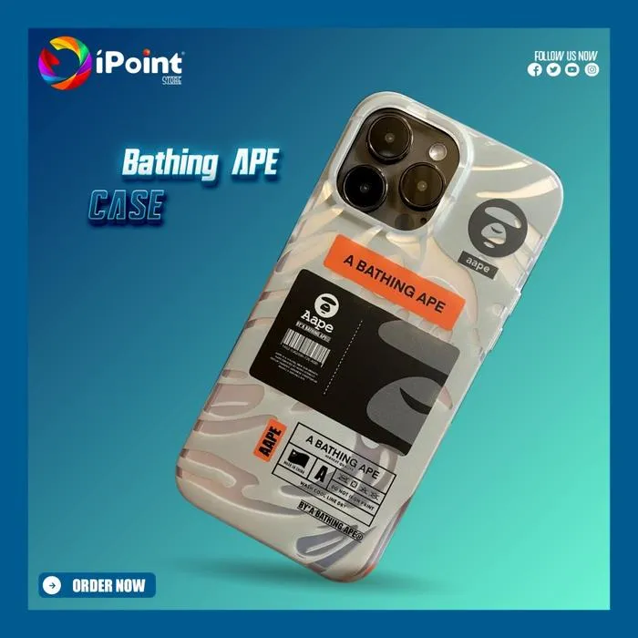 Softcase iPhone 11 & 14 Series Bathing Ape Acrylic Matte
