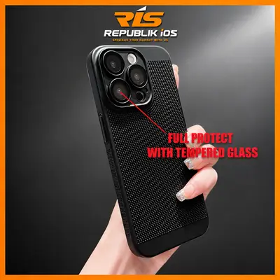 iPhone 16 Series Ultra thin Breathable Case Premium Airway Cooling net Case