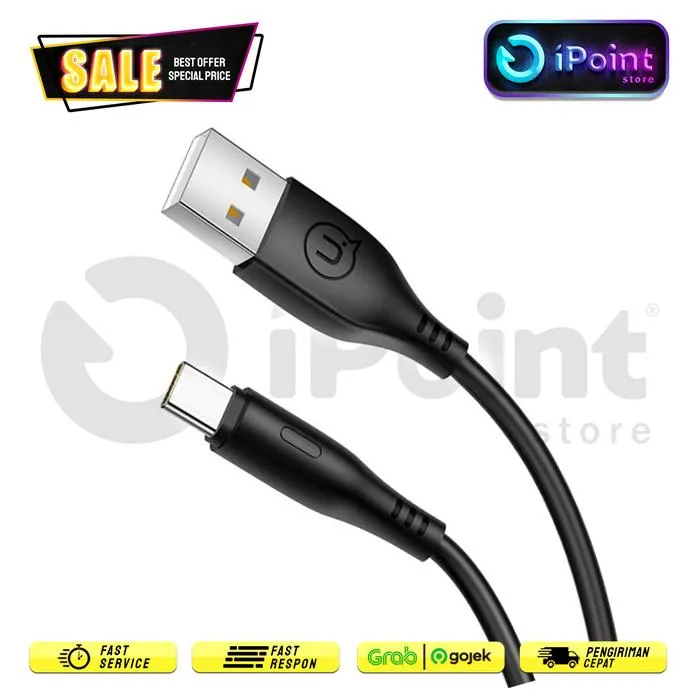 USAMS Kabel USB Type C U18 FAST Charging 10W/2A QC3.0 - SJ267 1M