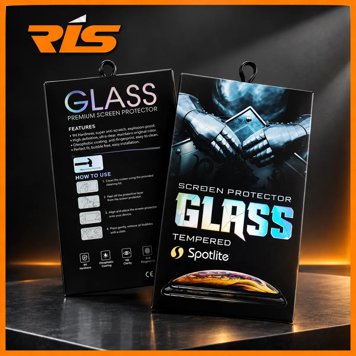 Premium iPhone 16 Series Spotlite Full Tempered Glass Clear Ultra Guard Dust Proof