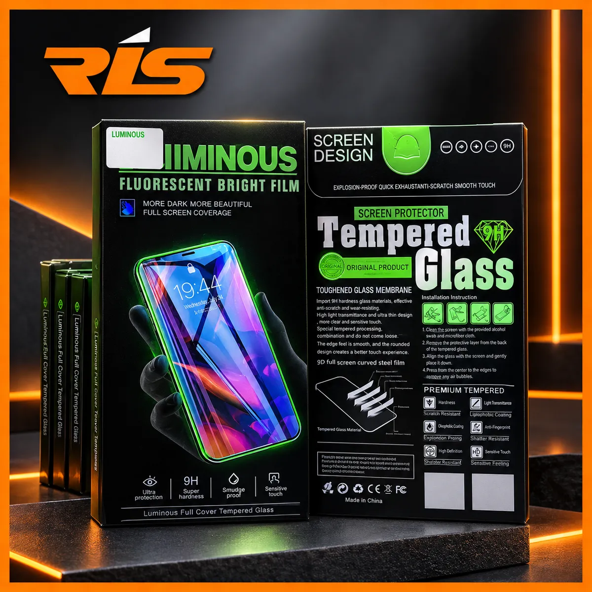 Tempered Glass iPhone Luminous Glow in the Dark