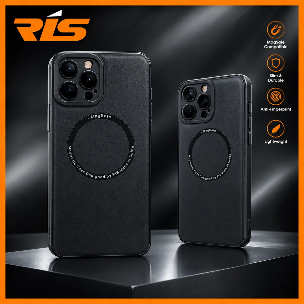 CASE IPHONE 13 & 14 SERIES SILICONE LEATHER MAGSAFE CAMERA PROTECT