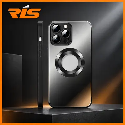 CASE IPHONE 13 SERIES MAGSAFE LOGO TRANSPARANT WITH TEMPERED GLASS CAMERA