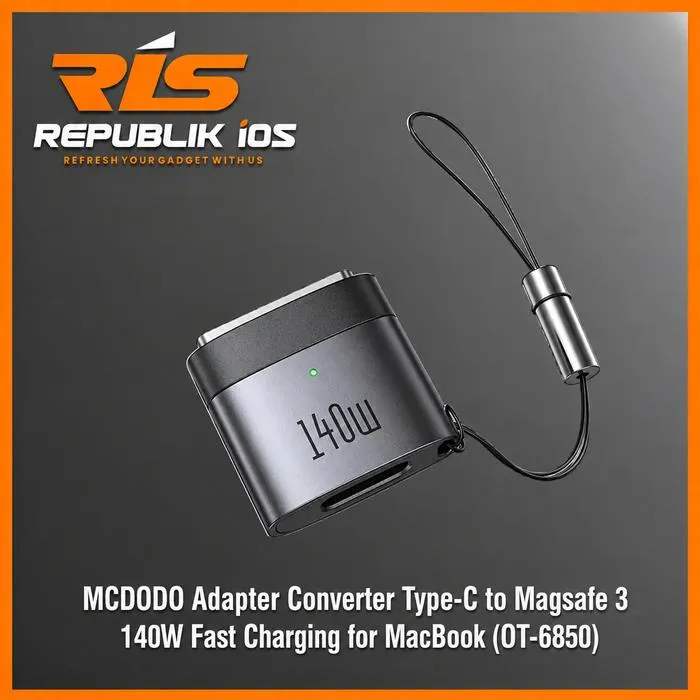 MCDODO 140W Adapter Converter Type-C to Magsafe 3 Fast Charging for Macbook