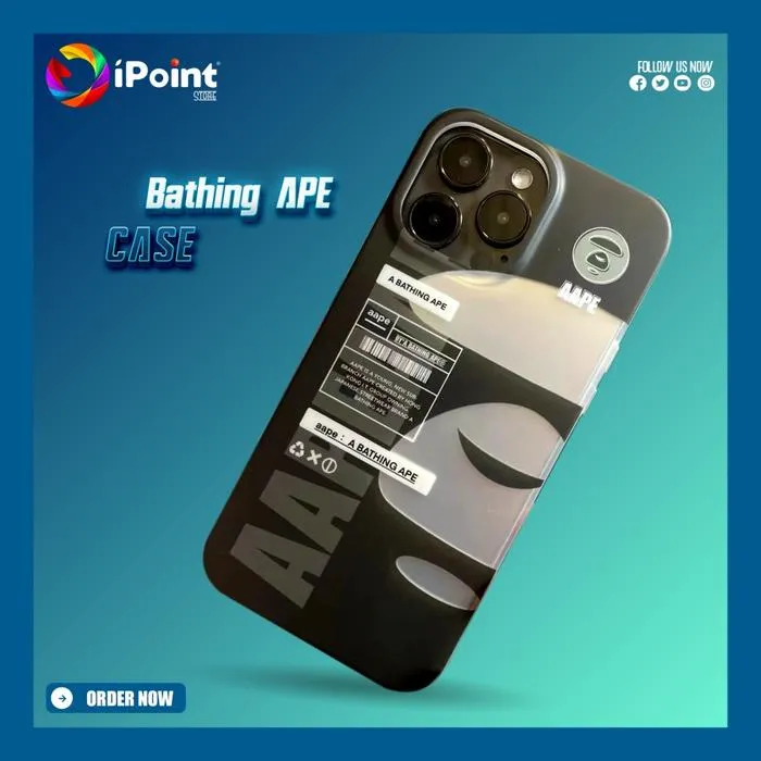 Softcase iPhone 11 & 14 Series Bathing Ape Acrylic Matte