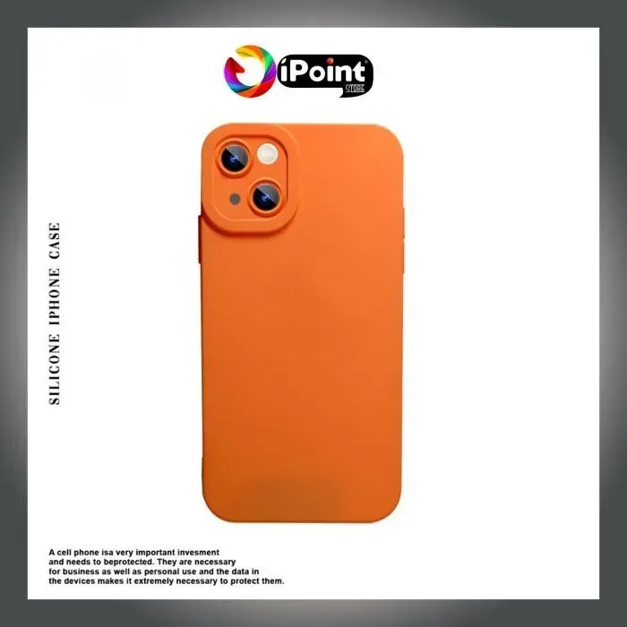 Case Polos iPhone Square Candy Soft Double Lens Protection