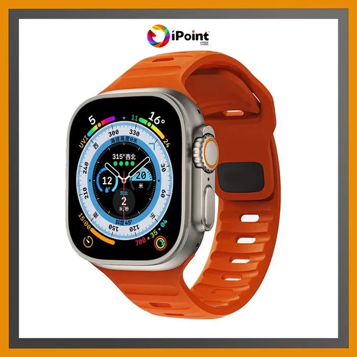 Silicone Sport Strap for Apple Watch iWatch series 1,2,3,4,5,6,SE,7,8,9,10 Ultra 1 / Ultra 2 ( STRAP ONLY / HANYA TALINYA SAJA )