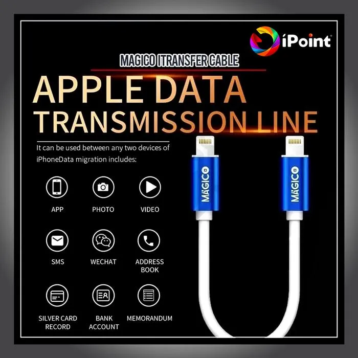 Magico Transfer Cable - Kabel Pindah Data iPhone tanpa PC