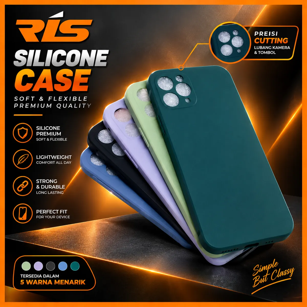 Case iPhone TPU Square Logo