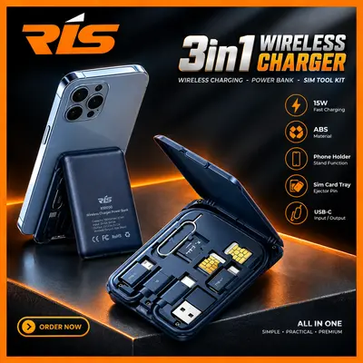 REMAX 15W Multifunctional Wireless Charger Shell Series