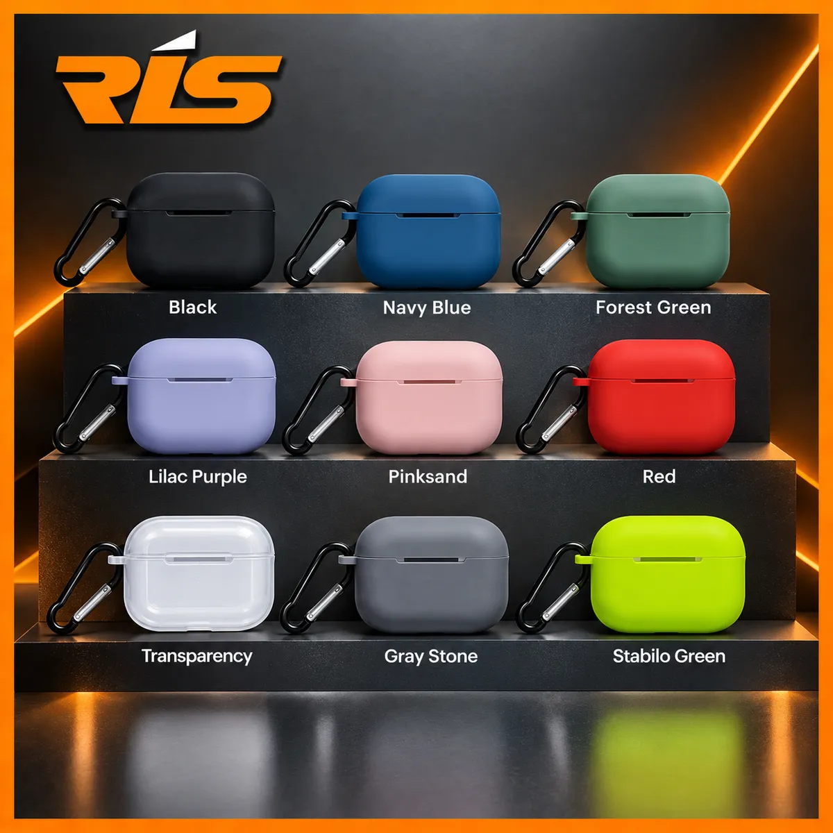 CASE SILICON AIRPODS PRO GEN 2 WITH CARABINER