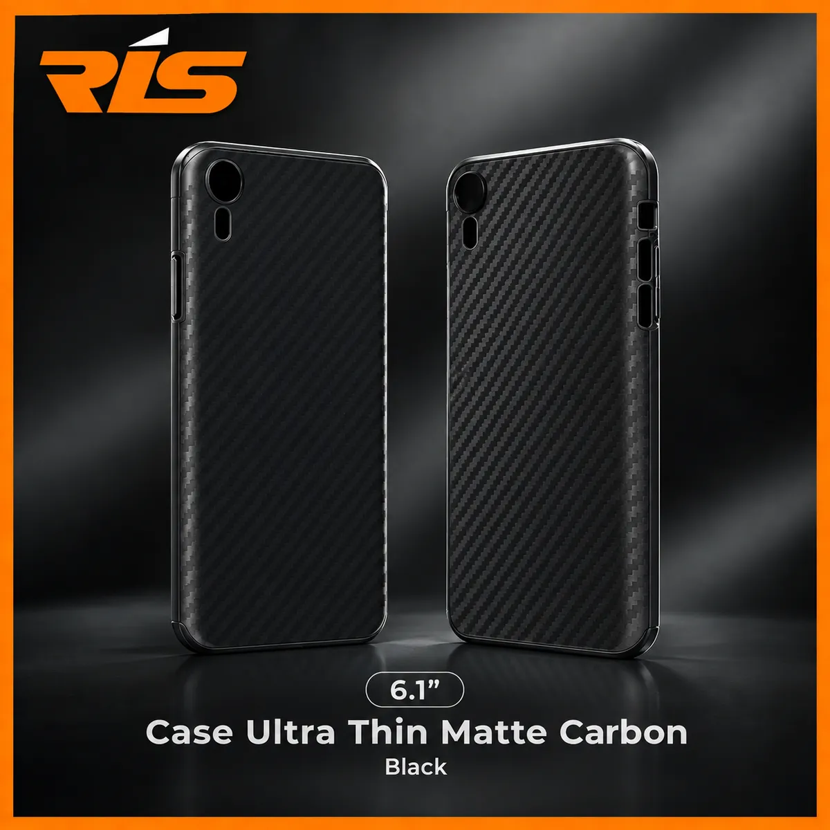 Case iPhone 6 - 13 Series Ultra Thin Hardcase 0.5 mm Motif Carbon