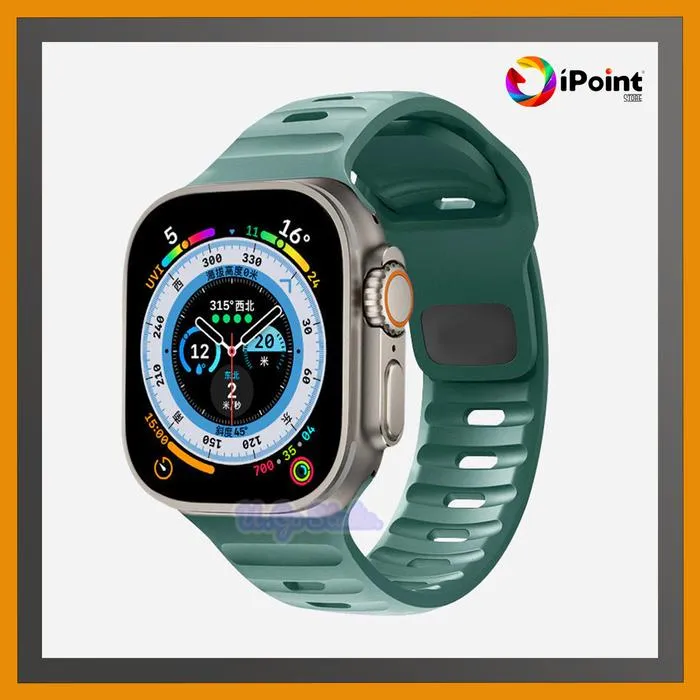Silicone Sport Strap for Apple Watch iWatch series 1,2,3,4,5,6,SE,7,8,9,10 Ultra 1 / Ultra 2 ( STRAP ONLY / HANYA TALINYA SAJA )