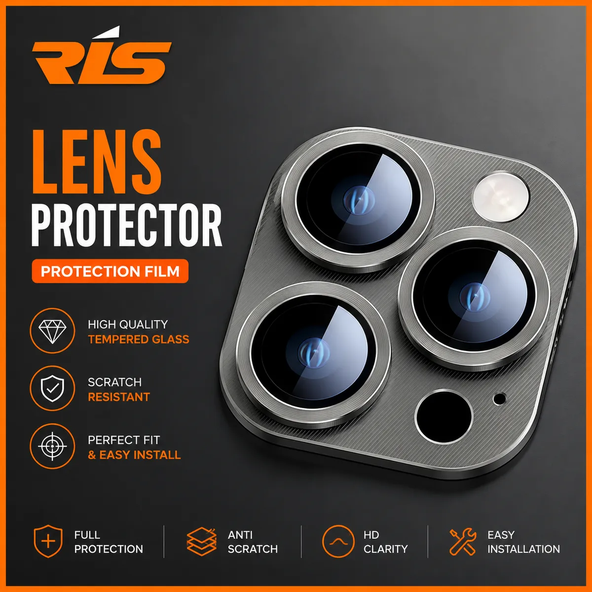 iPhone 13 - 14 Series Countless Armor Metal Camera Full Lens Protector