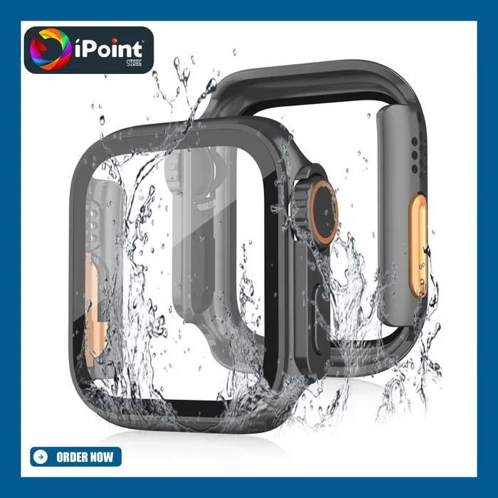 Apple Watch iWatch Case 3 In 1 Bumper + Tempered Glass + Crown Model Watch Ultra