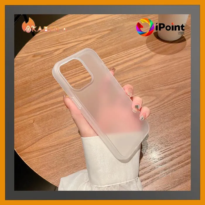 Softcase Ultra Thin Matte Silicone Anti Shock Lembut, Tidak Licin for IPhone