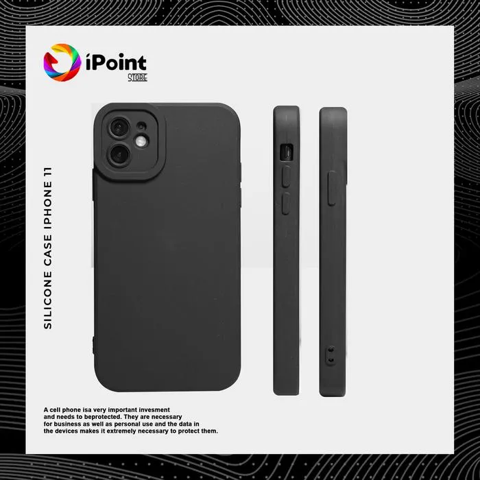 Case Polos iPhone Square Candy Soft Double Lens Protection