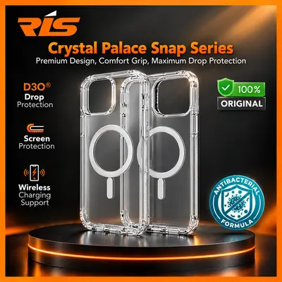Case iPhone 11 - 15 Series Transparant Magsafe Crystal Palace