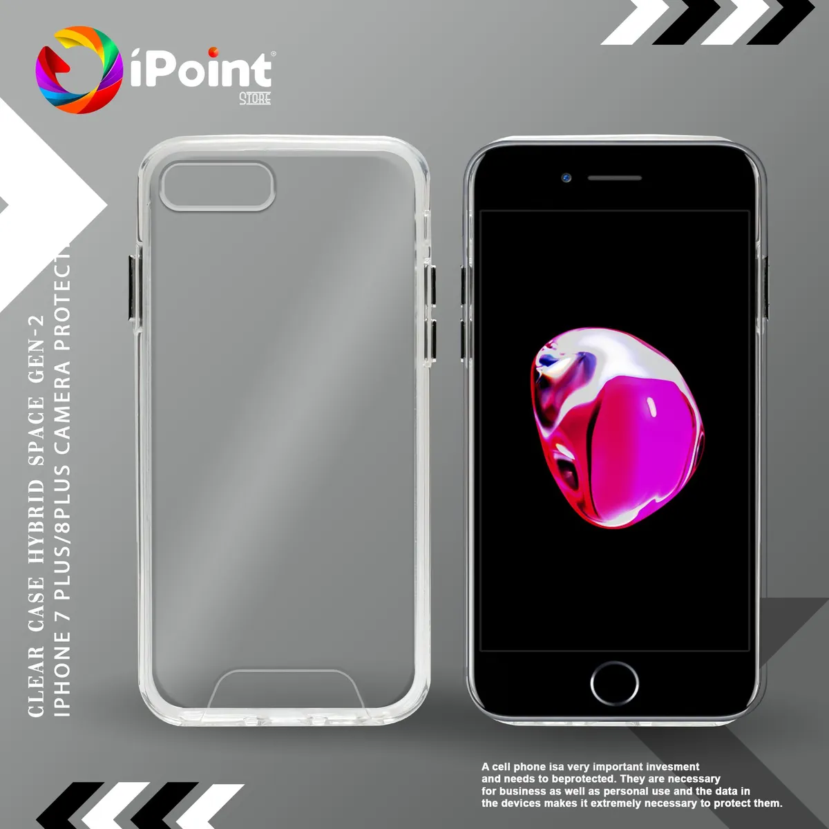 Case iPhone Space Military Drop Test With lens Protect Clear