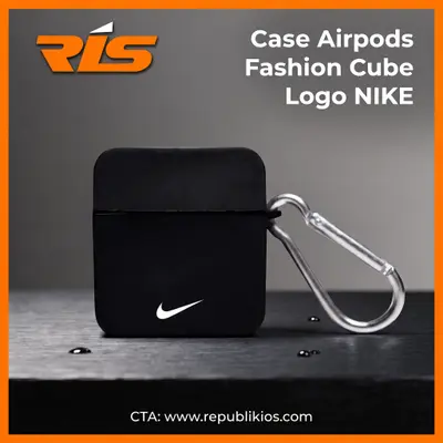 CASE AIRPODS FASHION CUBE LOGO NIKE