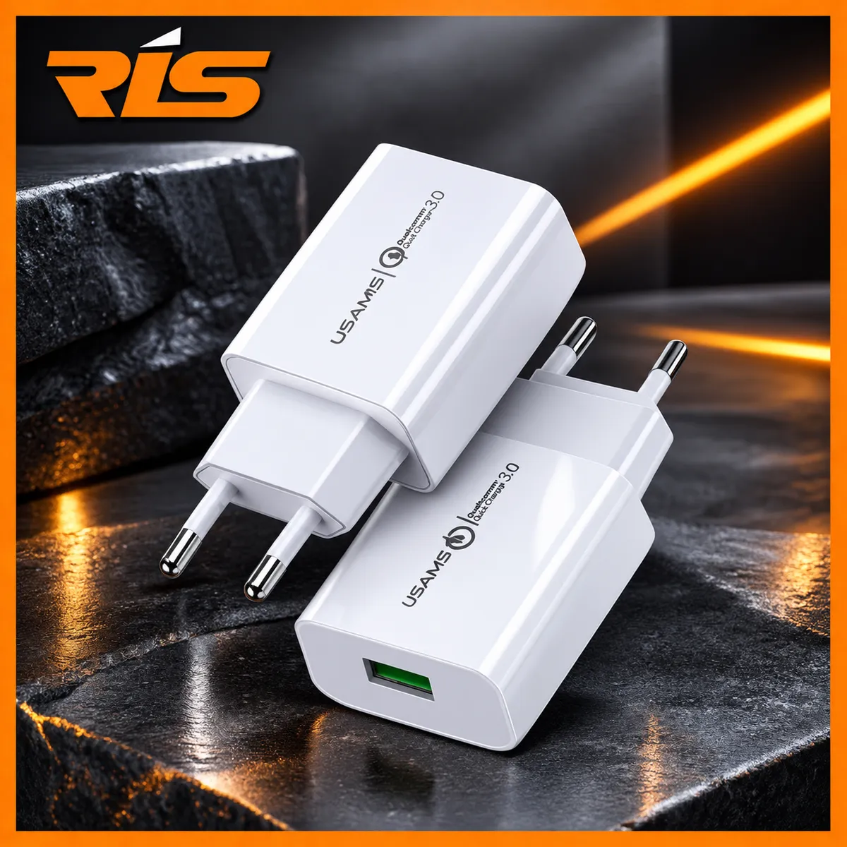 USAMS Adapter Charger 18W QC3.0 Fast Charger