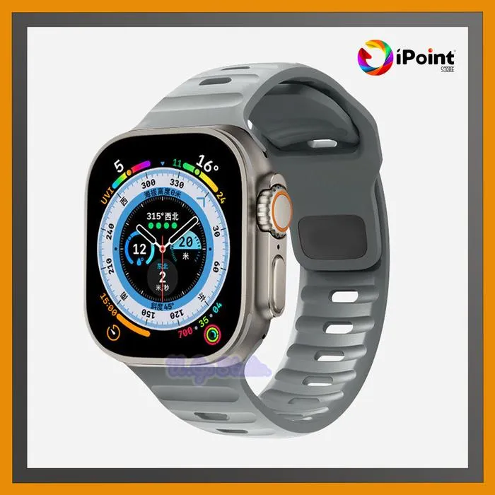 Silicone Sport Strap for Apple Watch iWatch series 1,2,3,4,5,6,SE,7,8,9,10 Ultra 1 / Ultra 2 ( STRAP ONLY / HANYA TALINYA SAJA )