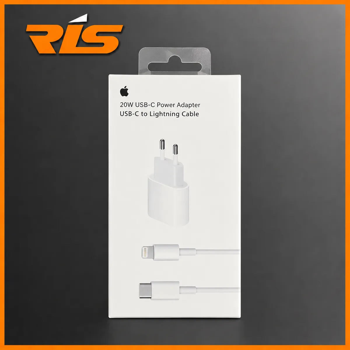 Set Charger iPhone 20W PD USB-C Fast Charging + Kabel Lightning Original New Pack