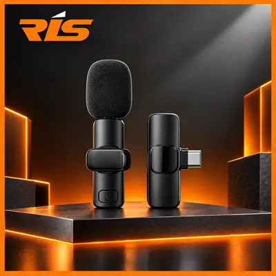 REMAX Wireless Clip Microphone Portable Live Stream Video Record