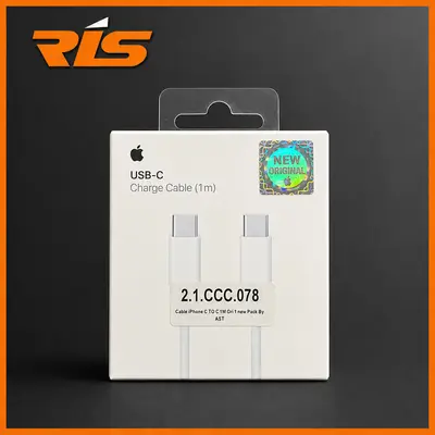 Apple Cable iPhone USB-C to USB-C 1M Original Fast Charging PD — iPhone 15 16 iPad MacBook