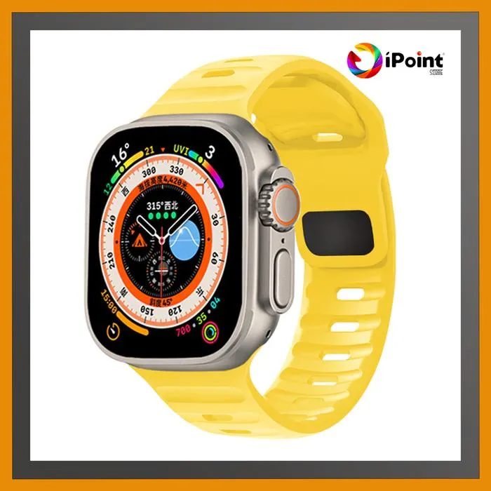 Silicone Sport Strap for Apple Watch iWatch series 1,2,3,4,5,6,SE,7,8,9,10 Ultra 1 / Ultra 2 ( STRAP ONLY / HANYA TALINYA SAJA )