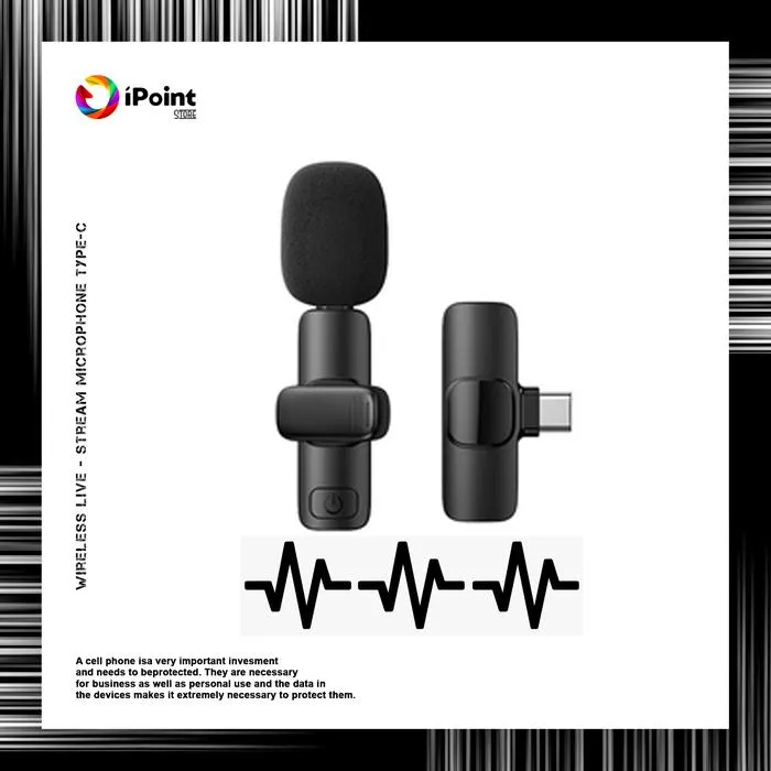 REMAX Wireless Clip Microphone Portable Live Stream Video Record