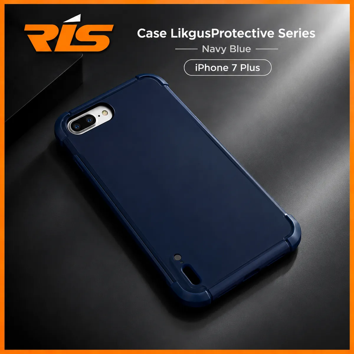 Case Silicone iPhone 7+ / 8+ Likgus Navy Blue