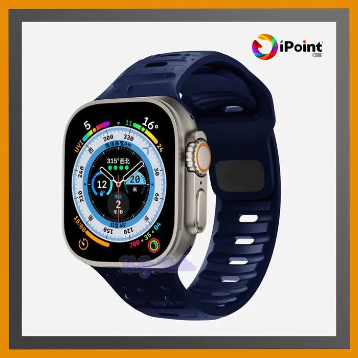 Silicone Sport Strap for Apple Watch iWatch series 1,2,3,4,5,6,SE,7,8,9,10 Ultra 1 / Ultra 2 ( STRAP ONLY / HANYA TALINYA SAJA )