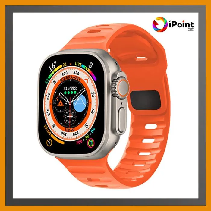 Silicone Sport Strap for Apple Watch iWatch series 1,2,3,4,5,6,SE,7,8,9,10 Ultra 1 / Ultra 2 ( STRAP ONLY / HANYA TALINYA SAJA )