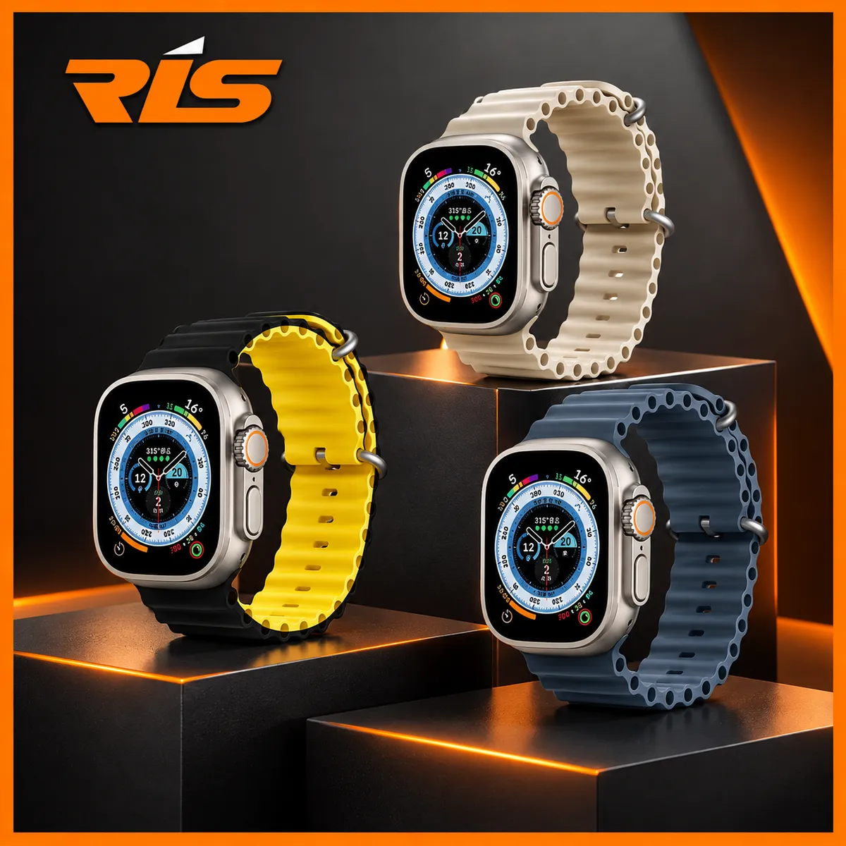 Apple Watch iWatch Ocean Sport Band Premium Rubber Silicone ( Strap Only / Hanya Tali nya Saja )