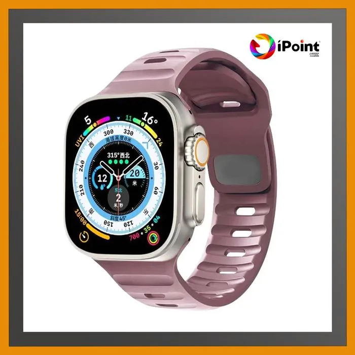 Silicone Sport Strap for Apple Watch iWatch series 1,2,3,4,5,6,SE,7,8,9,10 Ultra 1 / Ultra 2 ( STRAP ONLY / HANYA TALINYA SAJA )