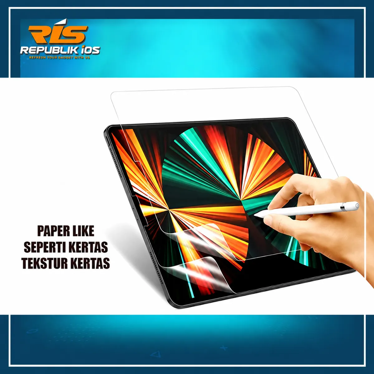 SCREENGUARD DENGAN MATERIAL SEPERTI KERTAS / P4PER LIKE ANTI GLARE UNTUK IPAD / TABLET