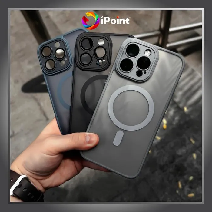 Lucid Frosted Matte Case iPhone 11 Series With M4gsafe Support and Full Tempered Glass Camera