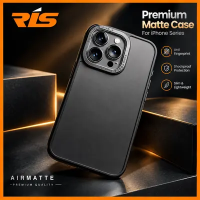 Case iPhone 15 Series Space Airmatte Neo Hybrid Acrylic For iPhone