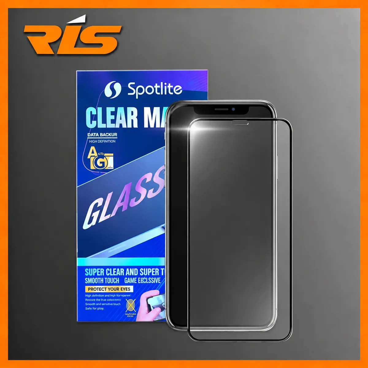 Premium iPhone 15 Series Spotlite Full Tempered Glass Gaming Clear Matte / Anti Glare