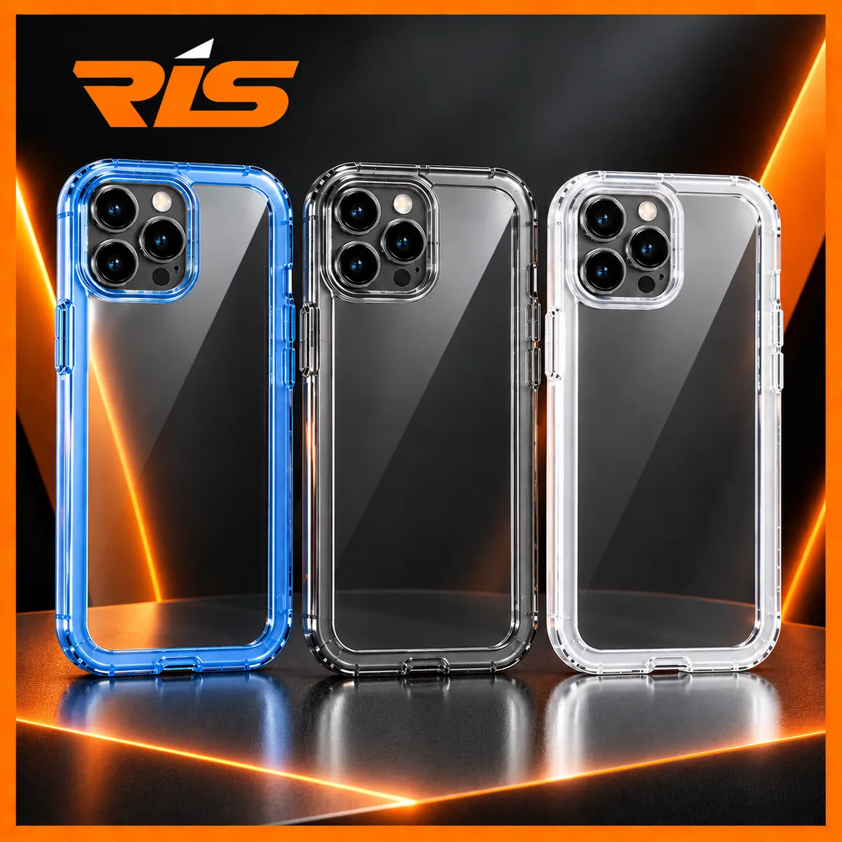 CASE IPHONE 13 SERIES SILICONE BUMPER TRANSAPARANT WITH CAMERA PROTECT