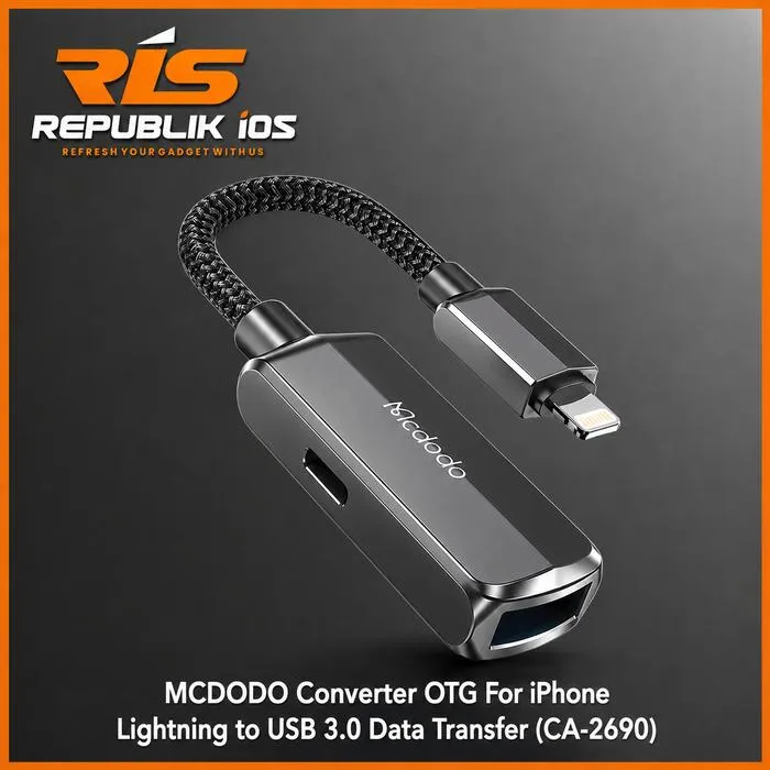 MCDODO Converter OTG For iPhone Lightning to USB 3.0 Data Transfer Flash Disk HDD