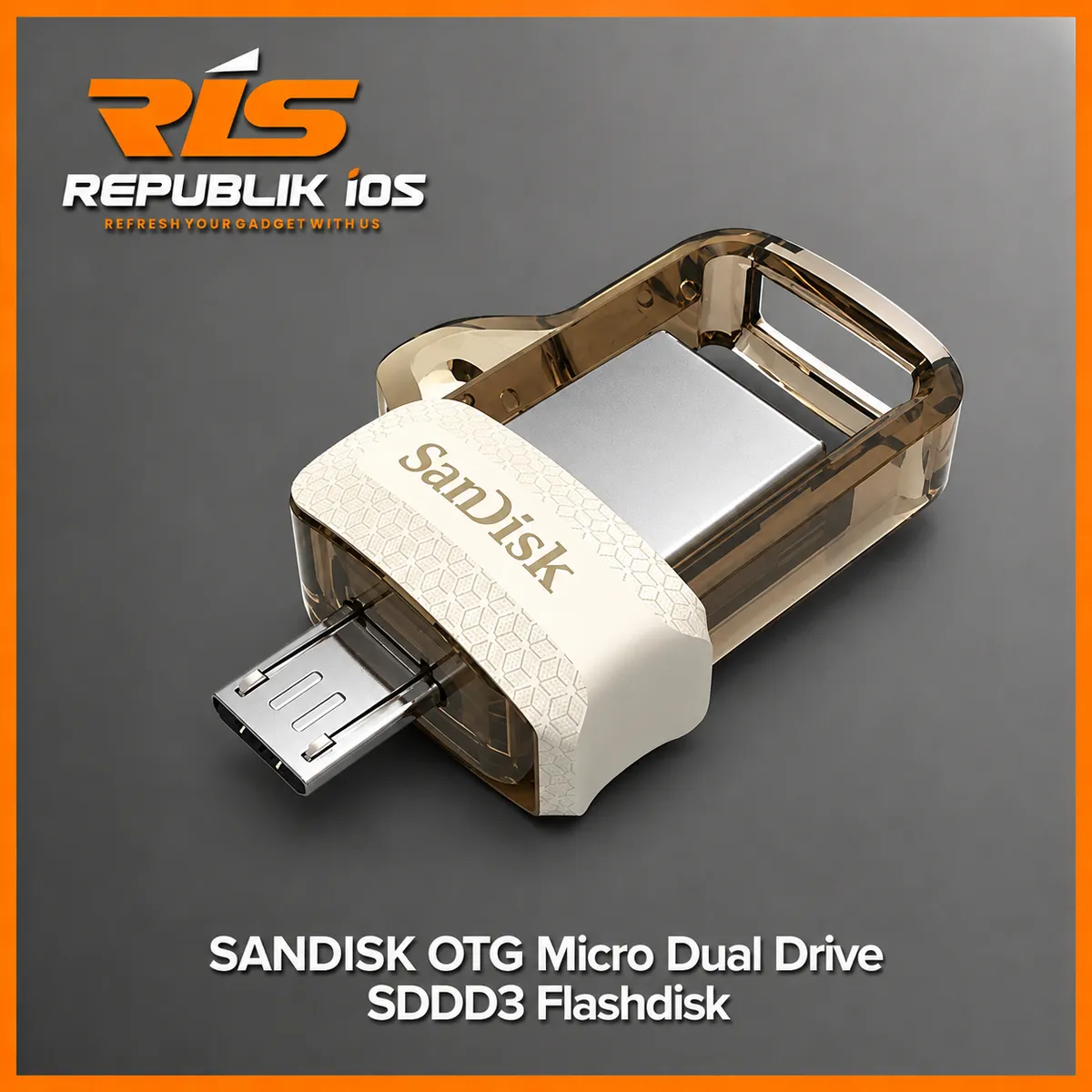 Flashdisk OTG Micro SanDisk Dual Drive SDDD3 - Garansi Resmi