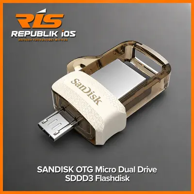 Flashdisk OTG Micro SanDisk Dual Drive SDDD3 - Garansi Resmi