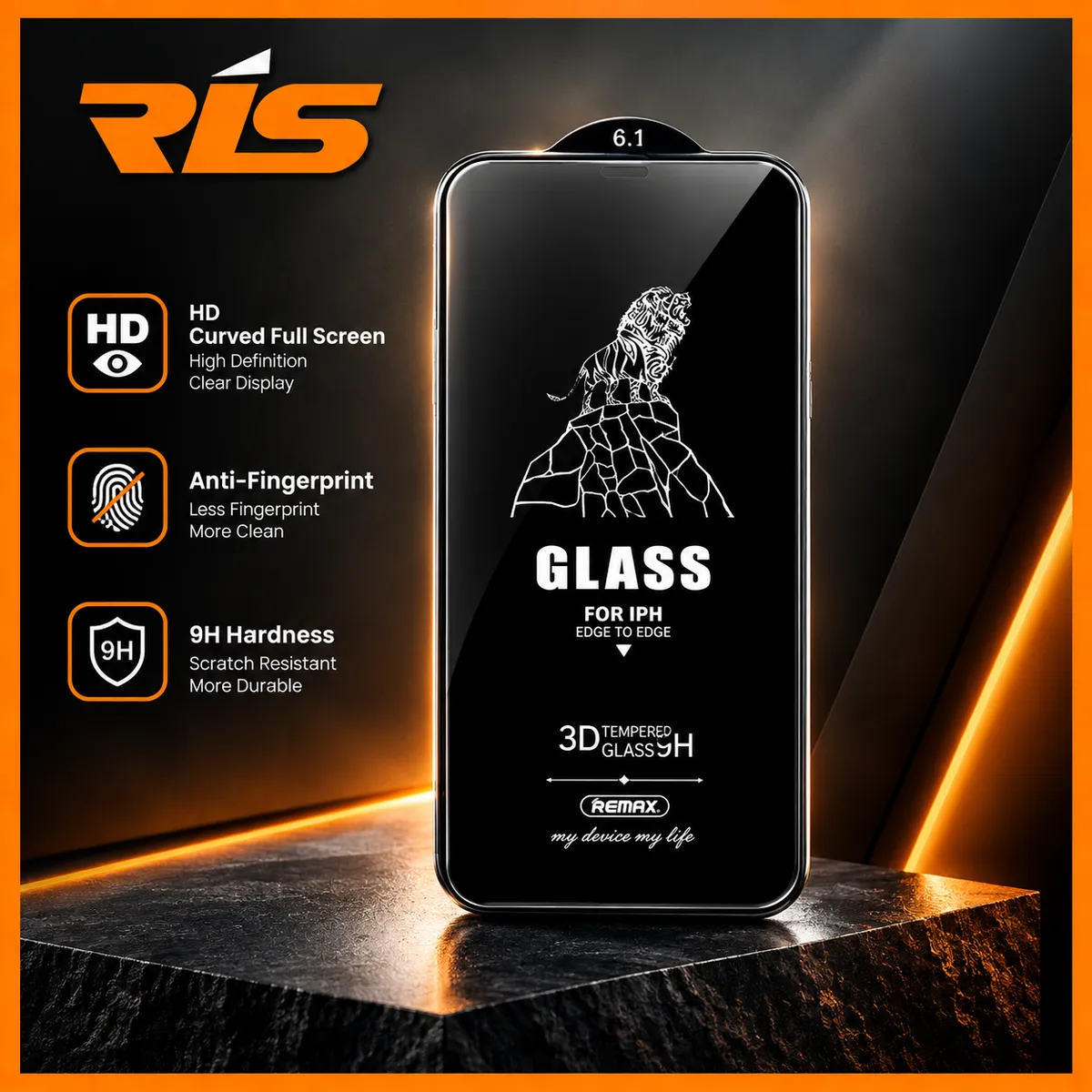 Remax Gl-55 Panshi Anti-blue Ray Series Premium iPhone Tempered Glass