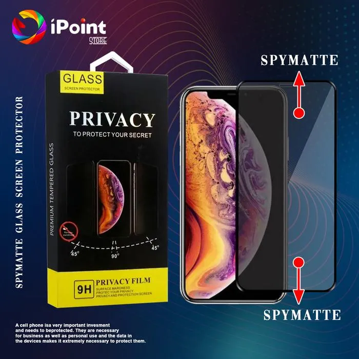 TEMPERED GLASS PRIVACY IPHONE 9D PREMIUM QUALITY