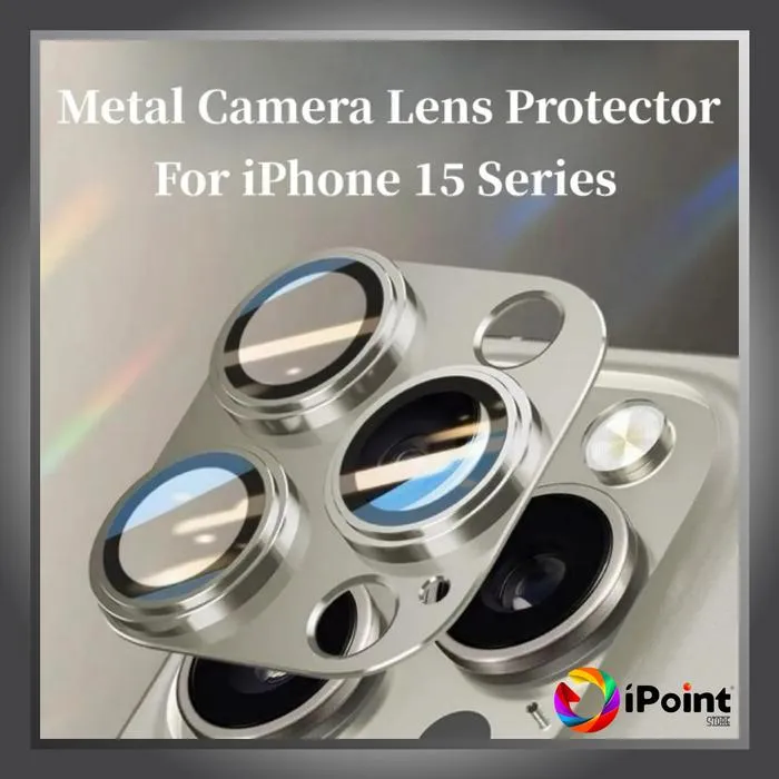 Metal Camera Full Lens Protector For iPhone 15 PRO / 15 PRO MAX
