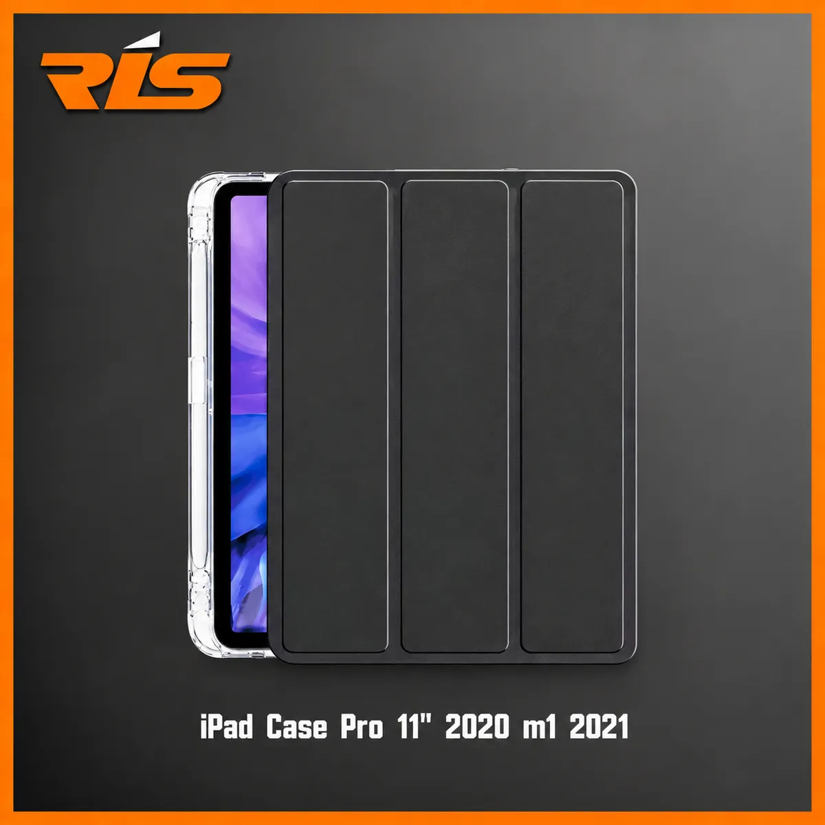 Case iPad Clear Silicon Back with Pencil Slot