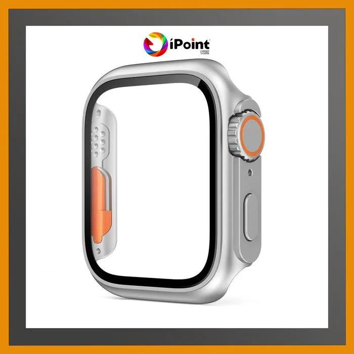 Apple Watch iWatch Case 3 In 1 Bumper + Tempered Glass + Crown Model Watch Ultra